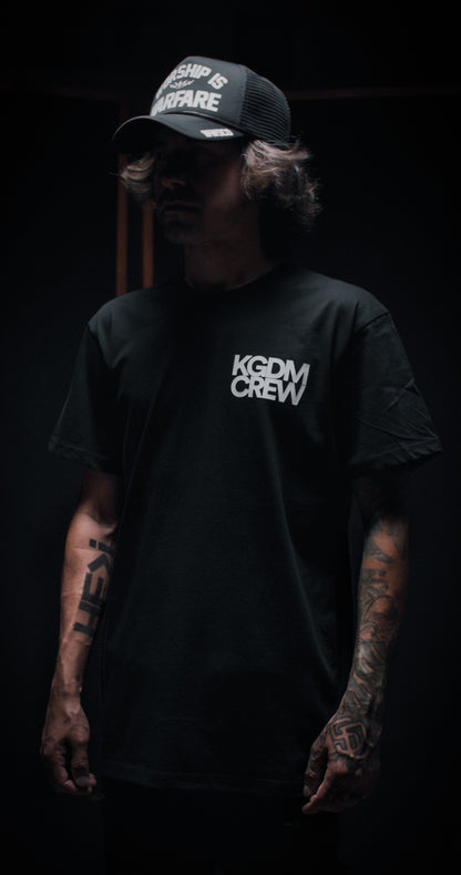 KGDM CREW V1 "PREMIUM" TEE IN BLACK