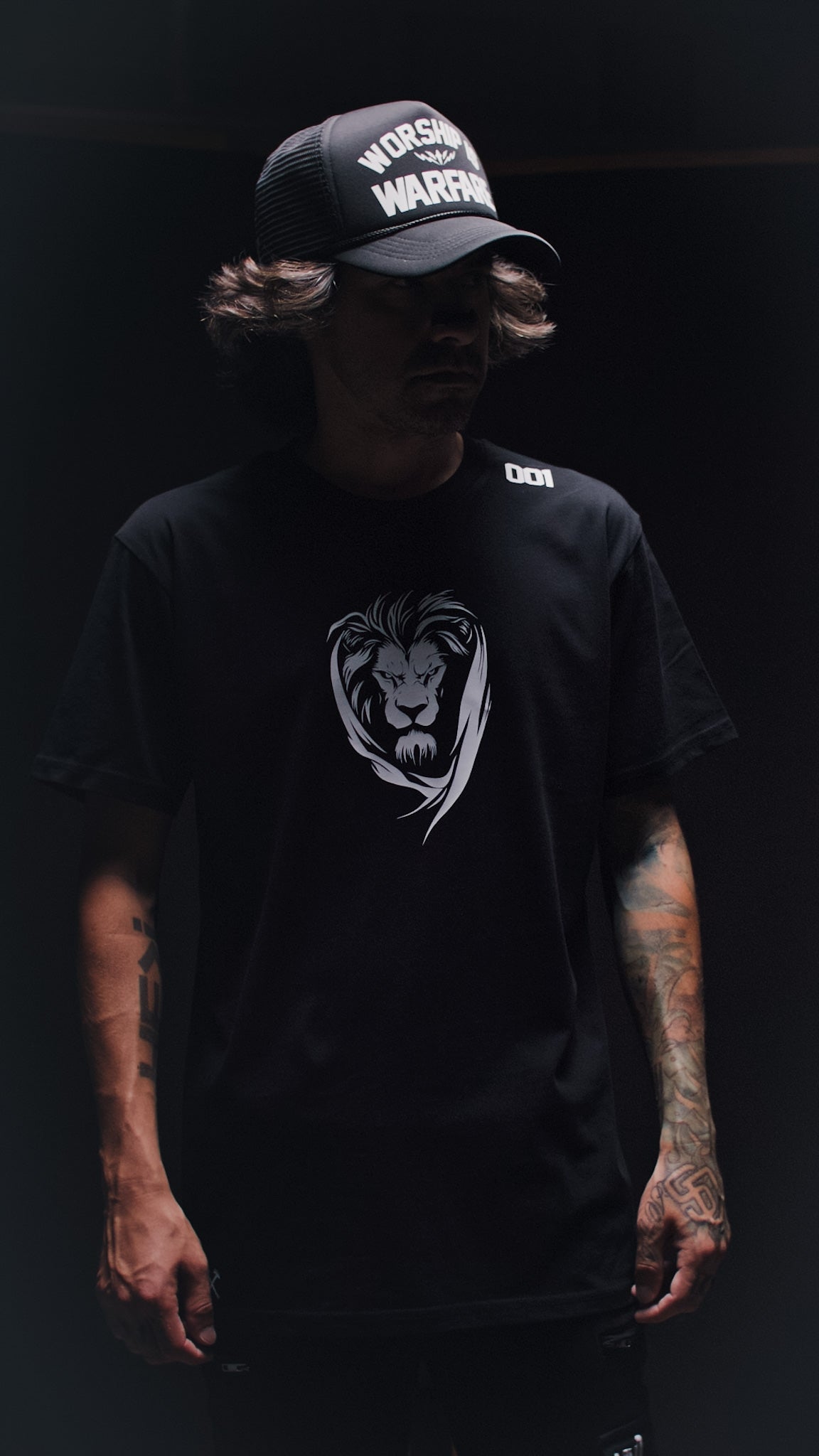 LION EAGLE "PREMIUM" TEE IN BLACK