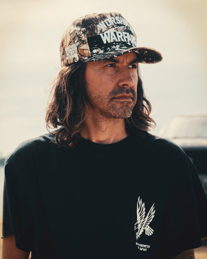 [NEW] "WORSHIP IS WARFARE" TREE CAMO HAT (LMTD DROP 001)