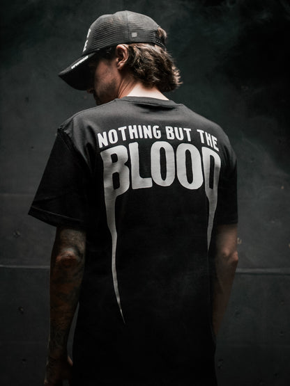 NOTHING BUT THE BLOOD "STANDARD ISSUE" TEE IN BLACK