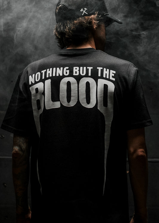 NOTHING BUT THE BLOOD "STANDARD ISSUE" TEE IN BLACK