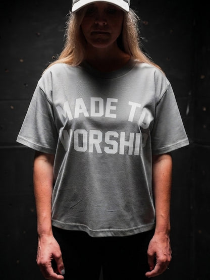 WOMAN - MADE TO WORSHIP MARTINA TEE IN POWDER
