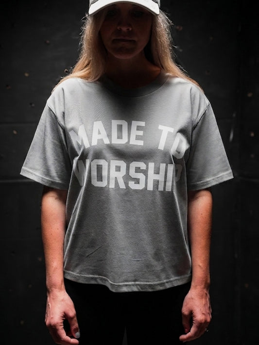 WOMAN - MADE TO WORSHIP MARTINA TEE IN POWDER