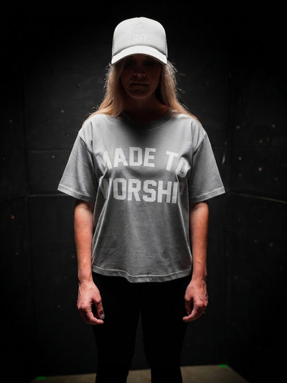 WOMAN - MADE TO WORSHIP MARTINA TEE IN POWDER
