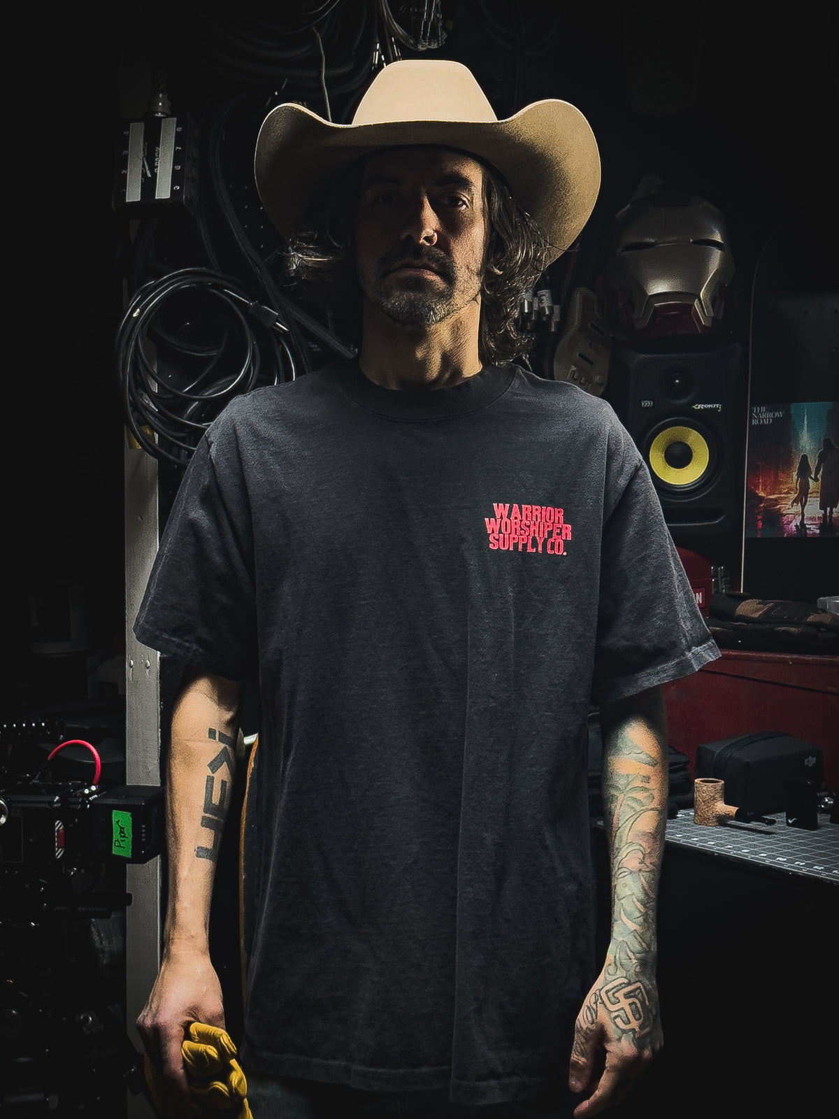 HOLY HOLY HOLY SERAPHIM  PREMIUM OVERSIZED TEE IN VINTAGE BLACK 7.5 oz