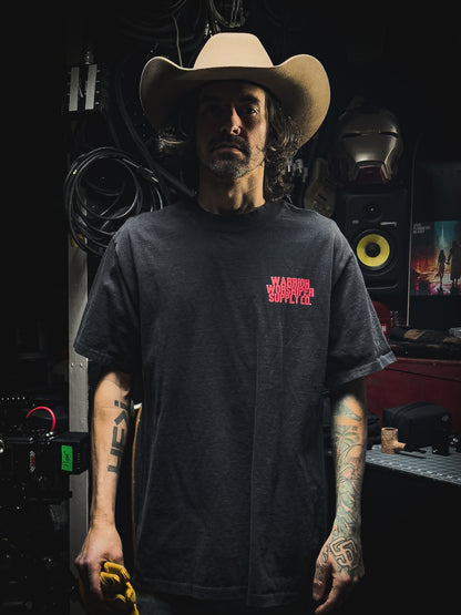 HOLY HOLY HOLY SERAPHIM  PREMIUM OVERSIZED TEE IN VINTAGE BLACK 7.5 oz