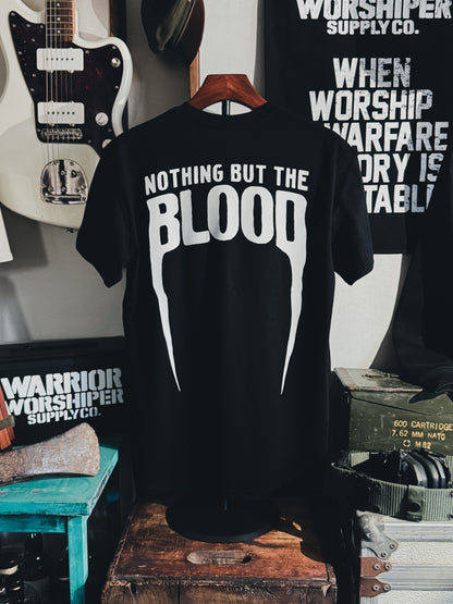 NOTHING BUT THE BLOOD "STANDARD ISSUE" TEE IN BLACK