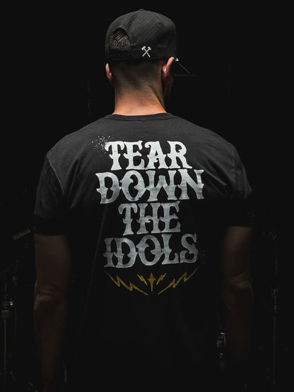 TEAR DOWN THE IDOLS "PREMIUM" TEE IN BLACK