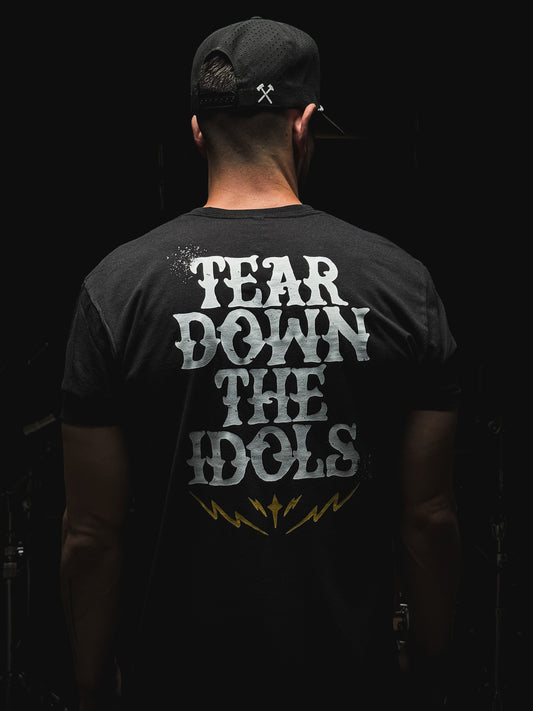 TEAR DOWN THE IDOLS "PREMIUM" TEE IN BLACK