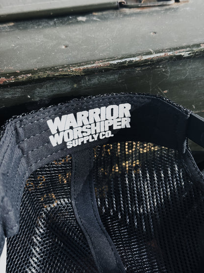 MADE TO WORSHIP FOAM TRUCKER HAT IN BLACK