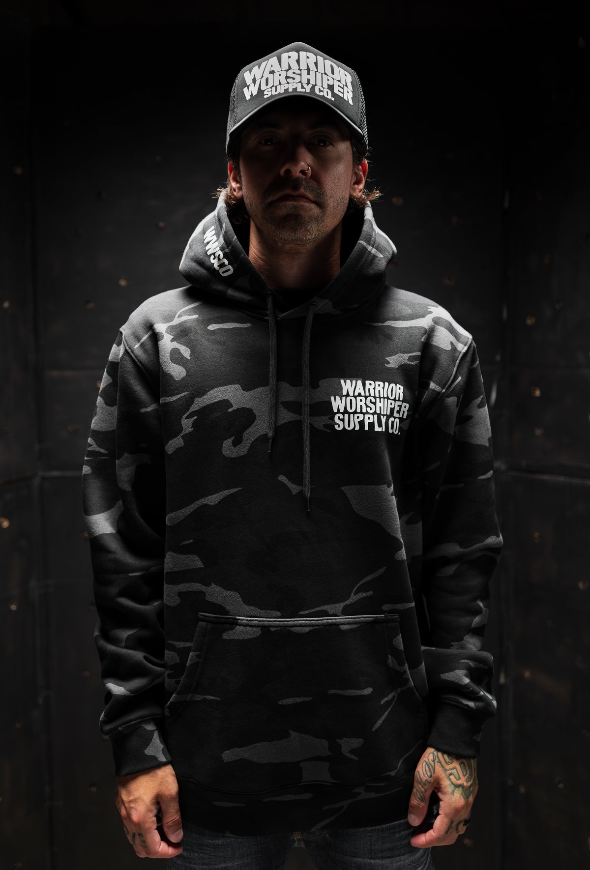 NOTHING BUT THE BLOOD "PREMIUM" DARK CAMO HOODIE