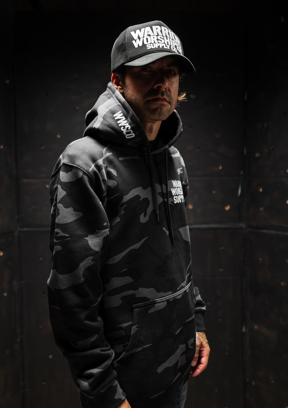 NOTHING BUT THE BLOOD "PREMIUM" DARK CAMO HOODIE