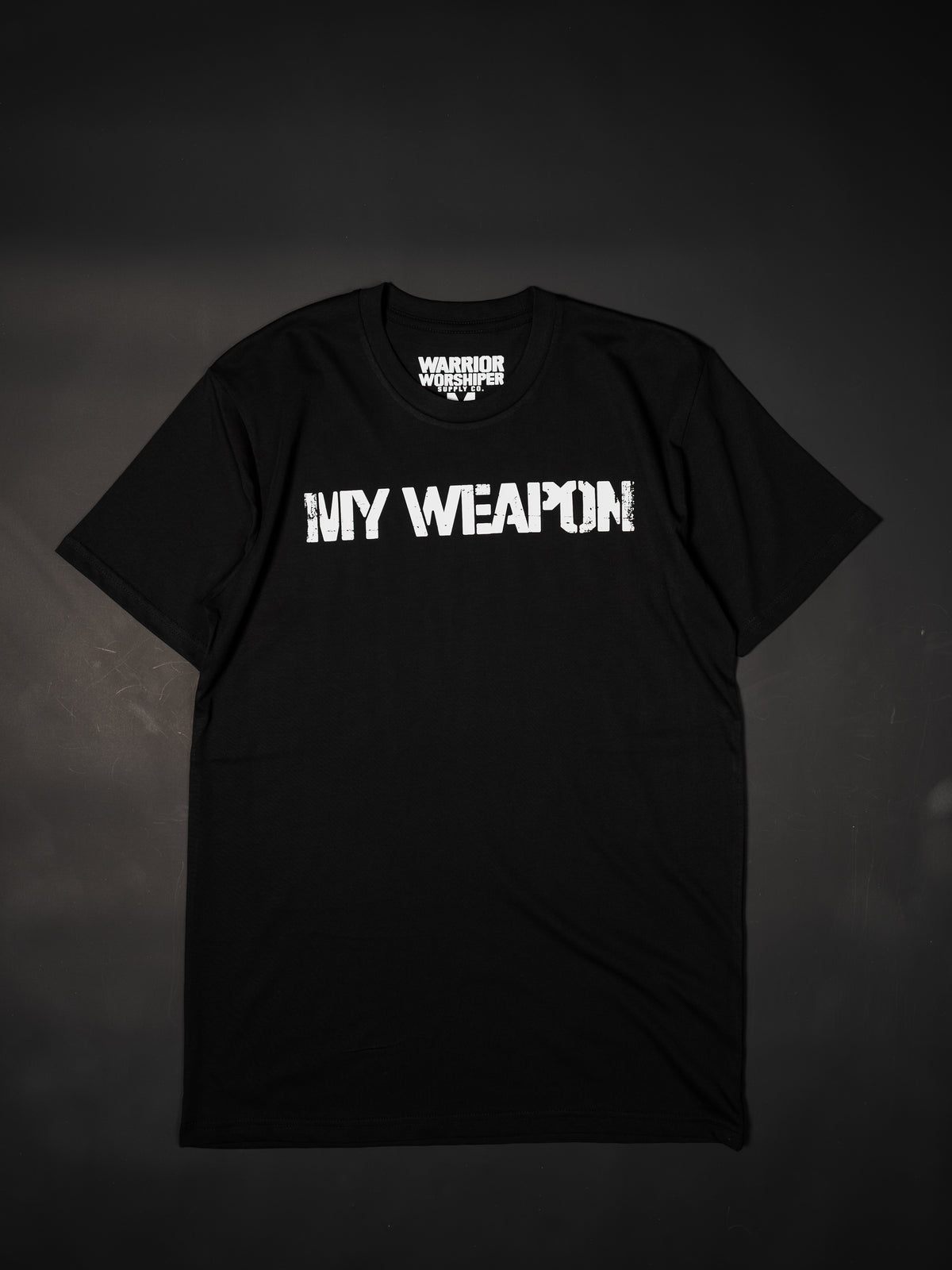 MY WEAPON IS HIS NAME V2 "PREMIUM" TEE IN BLACK