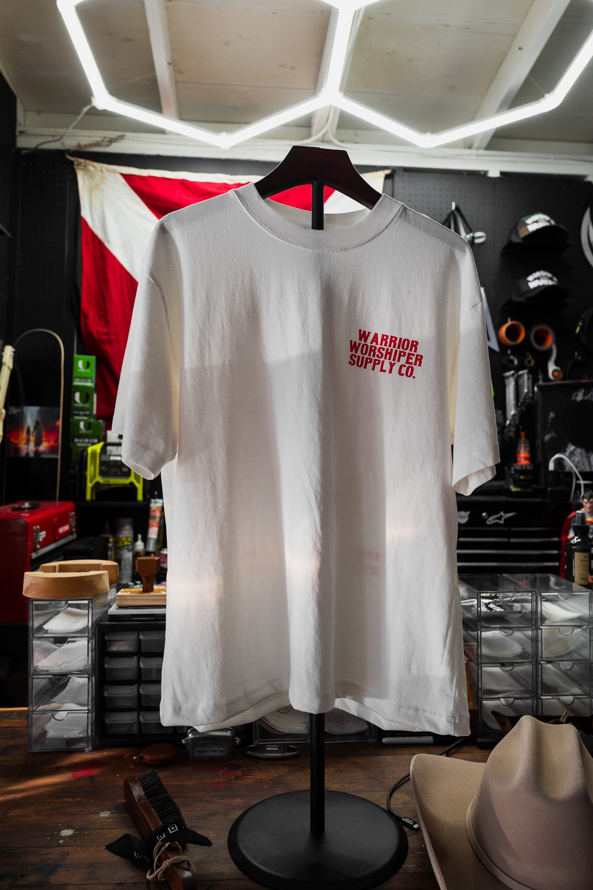 HOLY HOLY HOLY SERAPHIM OVERSIZED "PREMIUM" CROP TEE 7.5 oz IN BLANC WHITE
