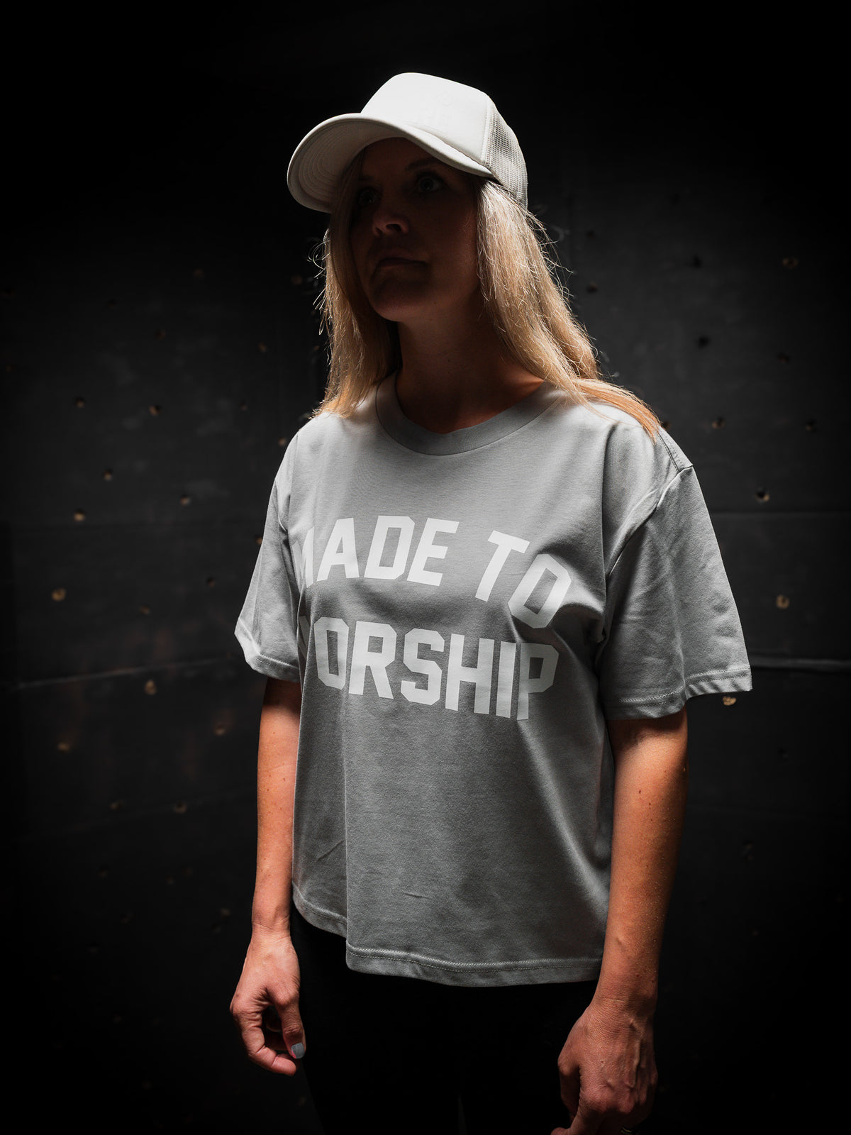 WOMAN - MADE TO WORSHIP MARTINA TEE IN POWDER