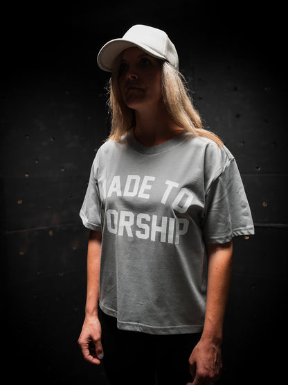 WOMAN - MADE TO WORSHIP MARTINA TEE IN POWDER