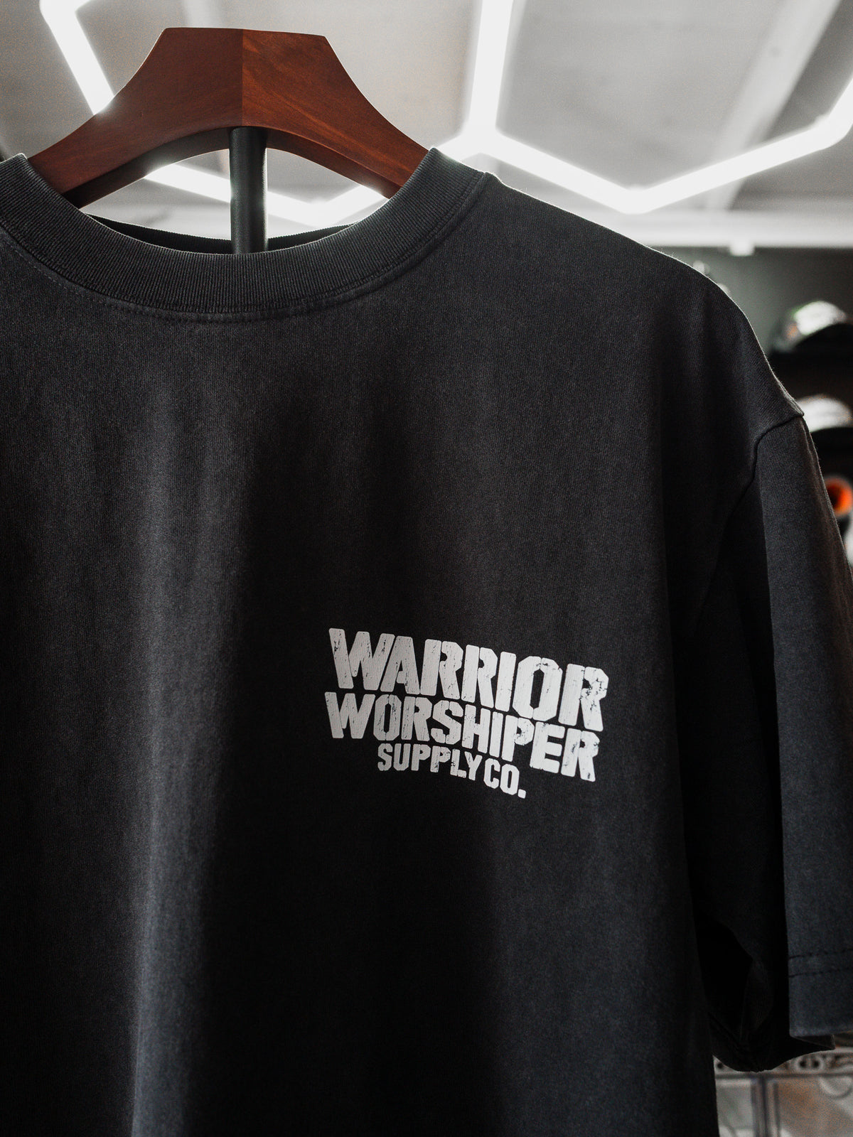 DEATH TO SELF "PREMIUM" OVERSIZED CROP TEE IN VINTAGE BLACK 7.5 oz