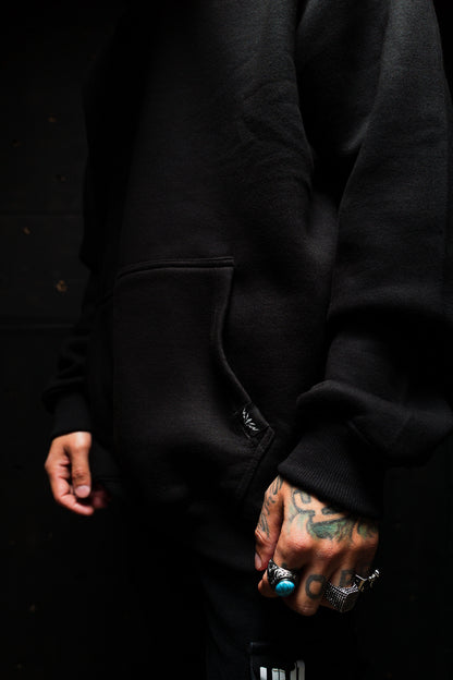 WORSHIP IS WARFARE V3 "PREMIUM" FLAGSHIP HOODIE IN BLACK