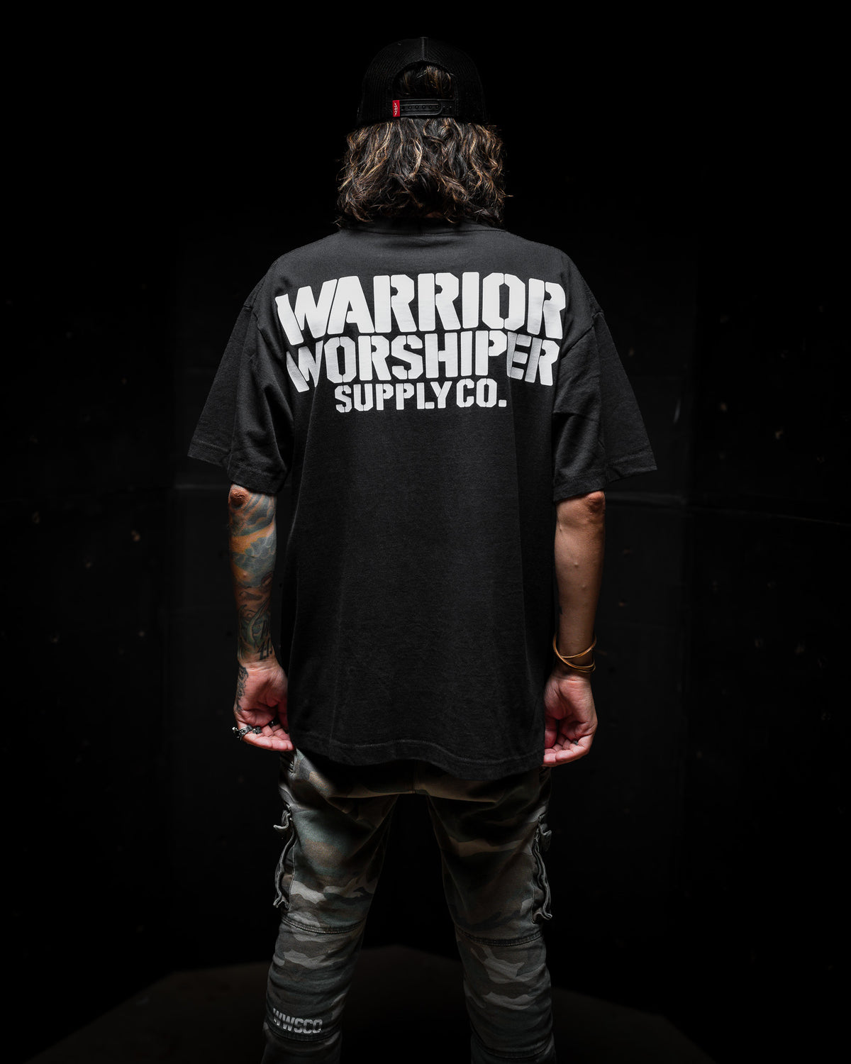 [NEW] SGT LOGO PREMIUM OVERSIZED TEE IN RUSTIC BLACK 7.5 oz