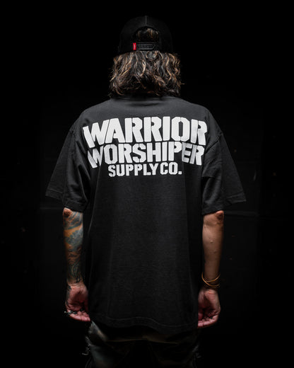 [NEW] SGT LOGO PREMIUM OVERSIZED TEE IN RUSTIC BLACK 7.5 oz