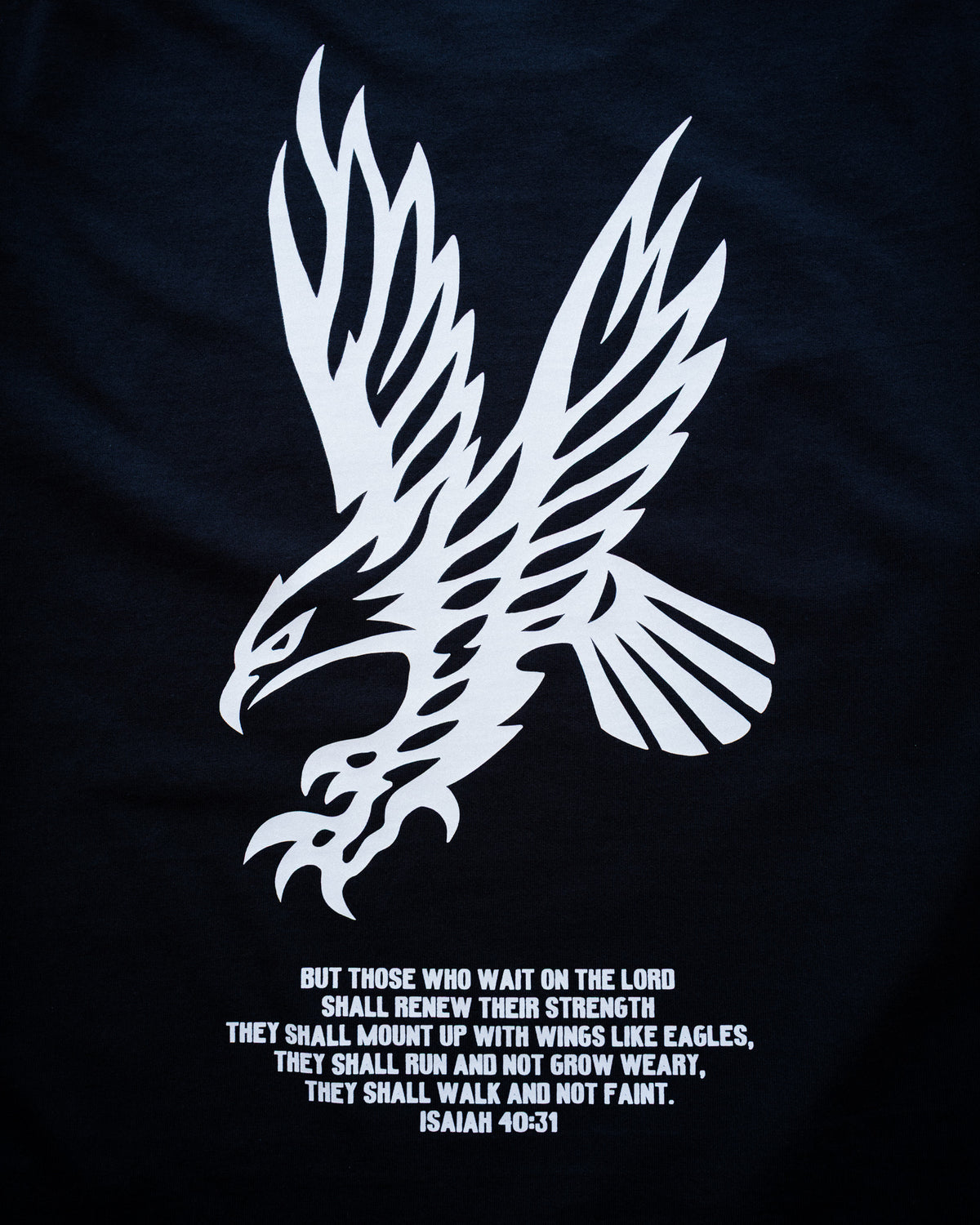 [NEW] ISAIAH 40:31 EAGLE PREMIUM OVERSIZED BOX TEE IN RUSTIC BLACK 7.5 oz