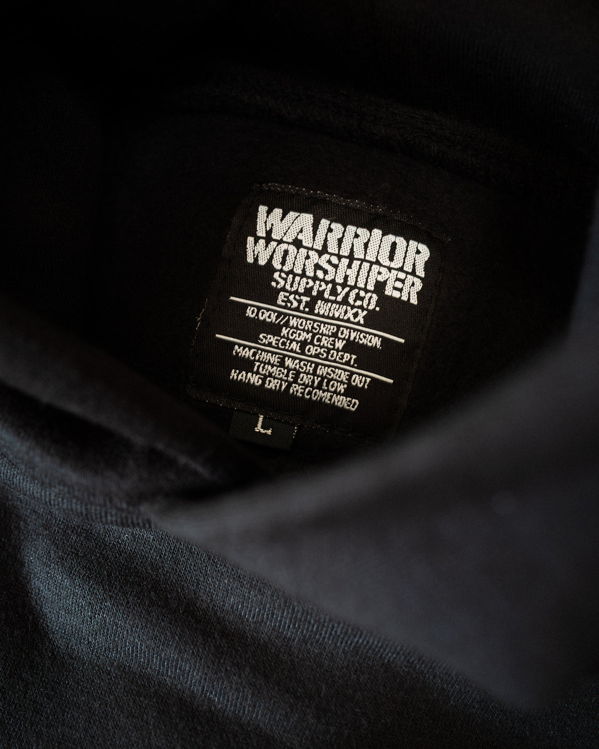 WORSHIP IS WARFARE V3 "PREMIUM" FLAGSHIP HOODIE IN BLACK