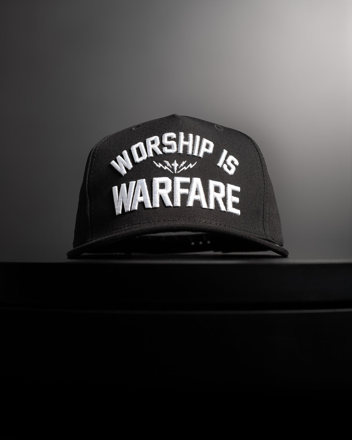 [NEW] FLAGSHIP "WORSHIP IS WARFARE" SNAPBACK HAT IN BLACK (LMTD DROP 001)