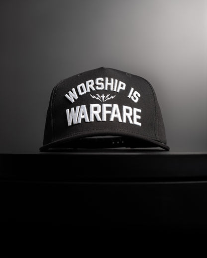 [NEW] FLAGSHIP "WORSHIP IS WARFARE" SNAPBACK HAT IN BLACK (LMTD DROP 001)