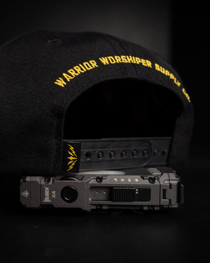 [NEW] "WORSHIP IS WARFARE" VETERANS UNSTRUCTURED MID CROWN WOOL HAT (LMTD DROP 001)