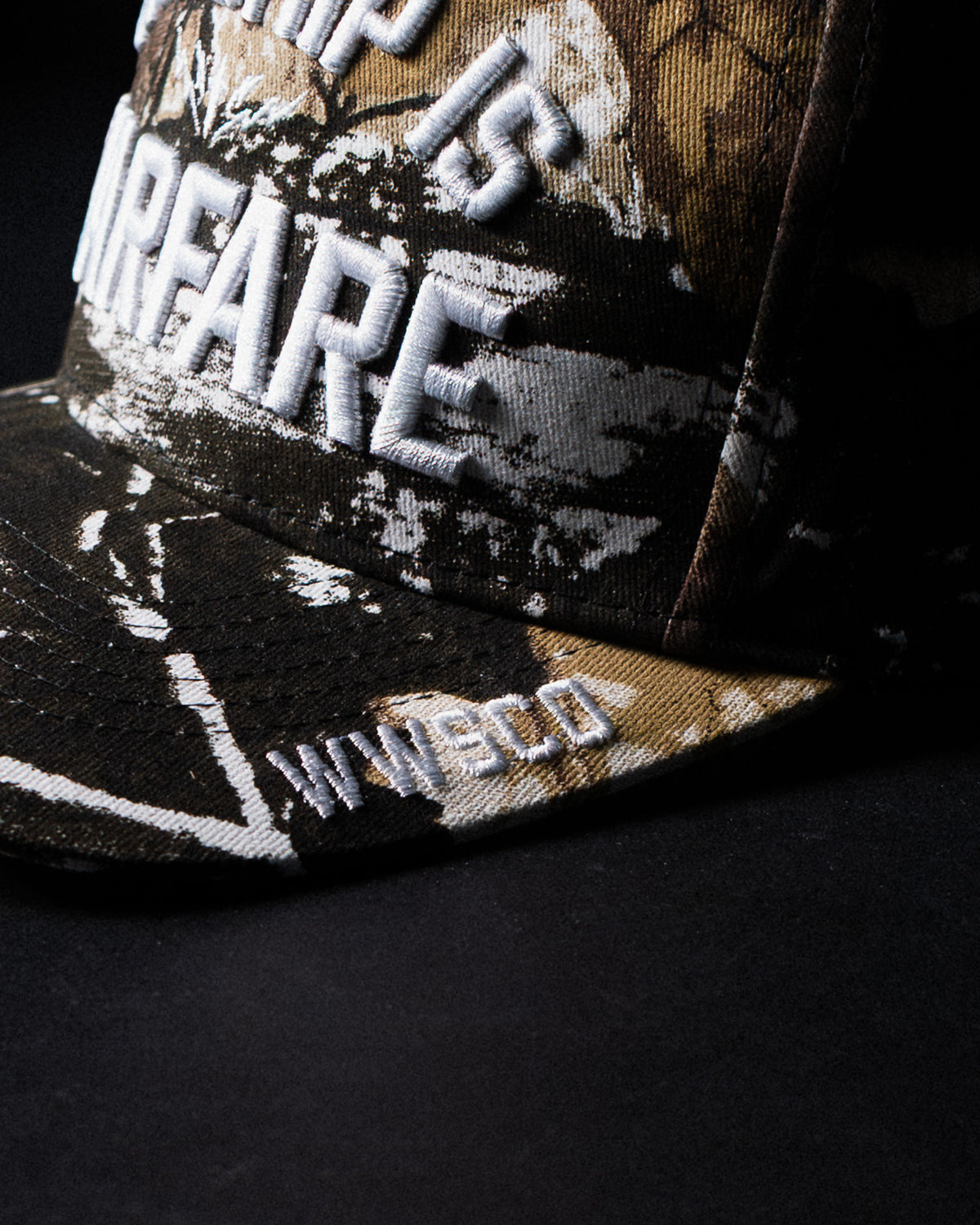 [NEW] "WORSHIP IS WARFARE" TREE CAMO HAT (LMTD DROP 001)
