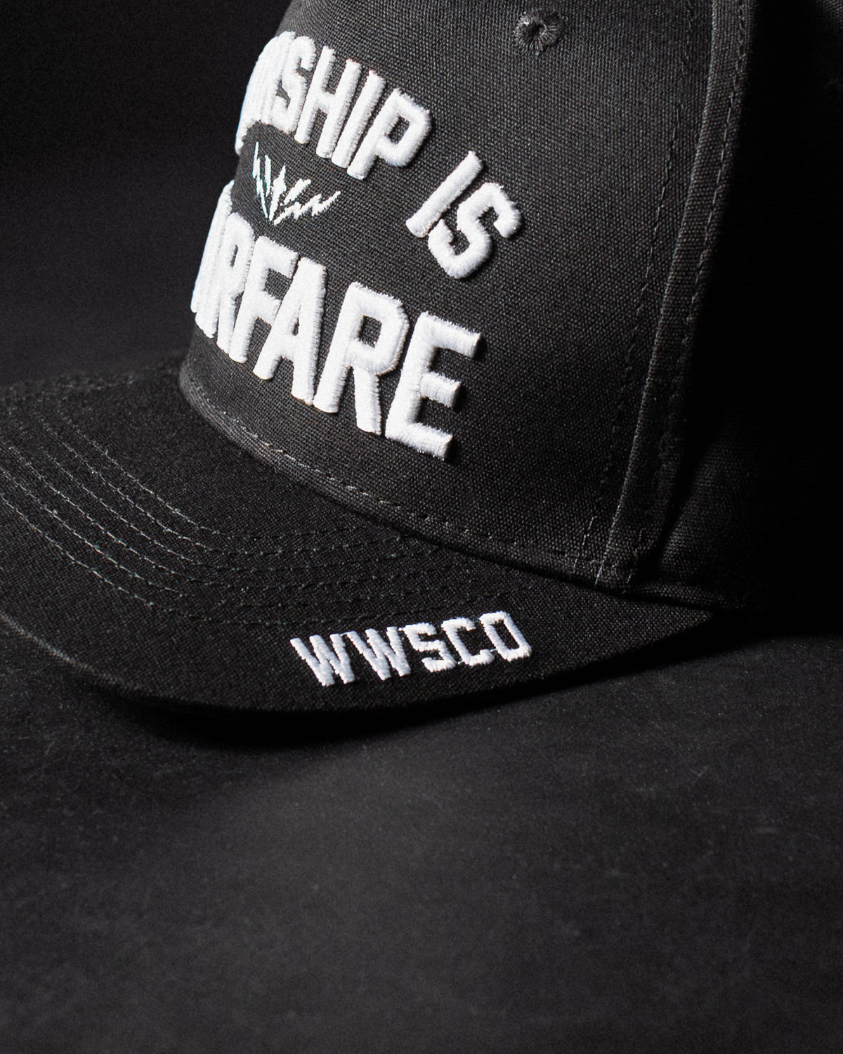 [NEW] FLAGSHIP "WORSHIP IS WARFARE" SNAPBACK HAT IN BLACK (LMTD DROP 001)