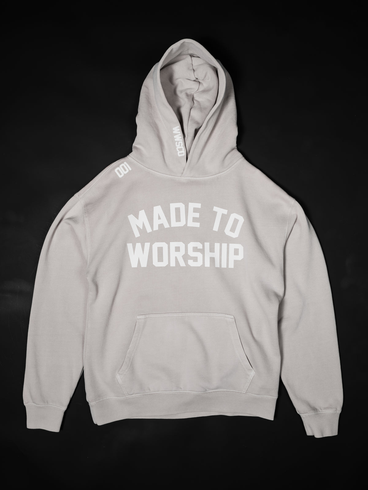 MADE TO WORSHIP "PREMIUM ULTRA SOFT" RELAX HOODIE IN FADED BONE