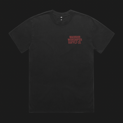 HOLY HOLY HOLY SERAPHIM  PREMIUM OVERSIZED TEE IN VINTAGE BLACK 7.5 oz