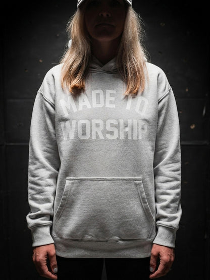 MADE TO WORSHIP "PREMIUM ULTRA SOFT" RELAX HOODIE IN FADED BONE